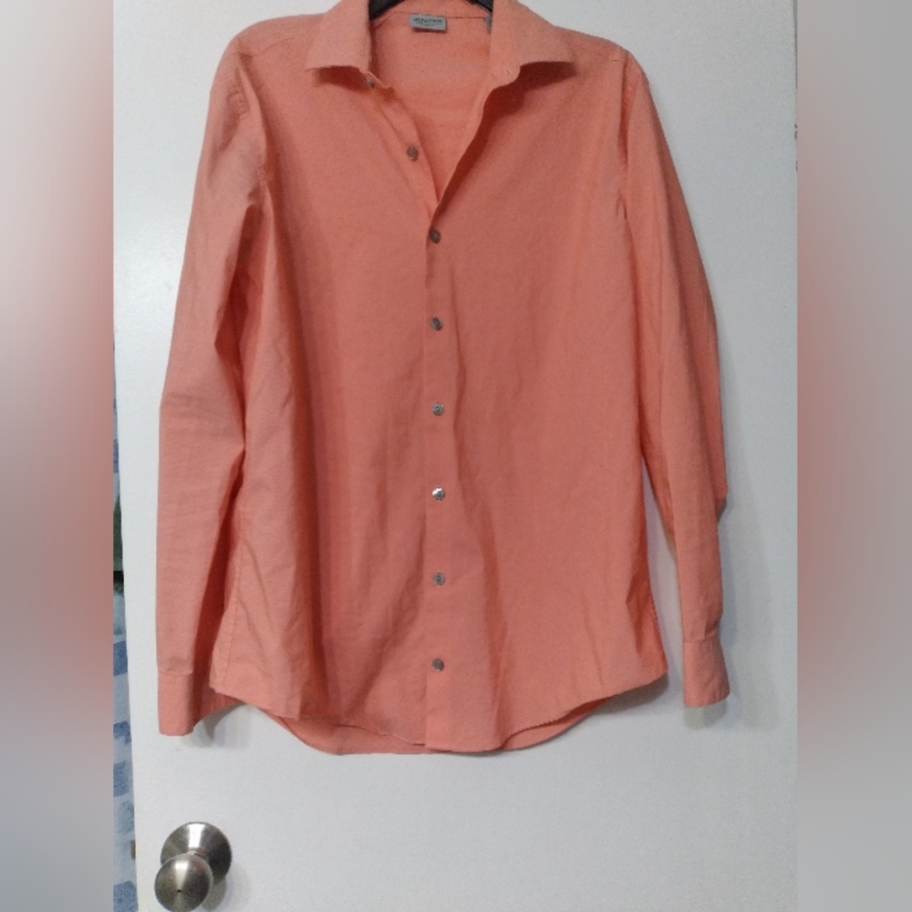 Reaction Kenneth Cole Salmon Button Up